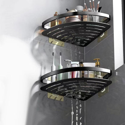Shower Caddy Corner Shelf No Drill Adhesive Bathroom Organizer 2 Pack