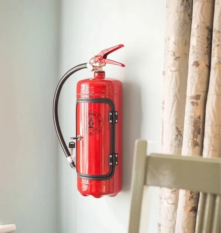 Liquor Bottle Holder Hidden Fire Extinguisher Bar Cabinet