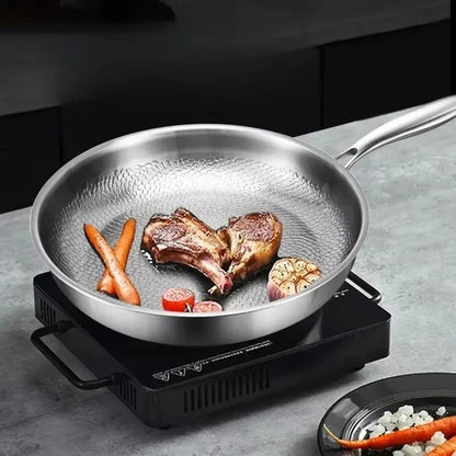 Frying Pan Titanium Hammered Nonstick Induction Skillet