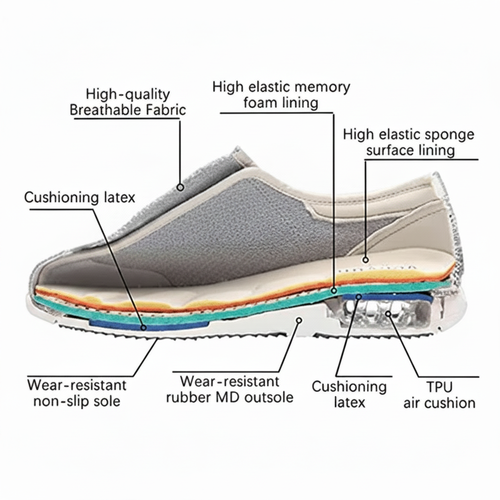 Diabetic Shoes Wide Shoes Memory Foam Extra Wide Comfort
