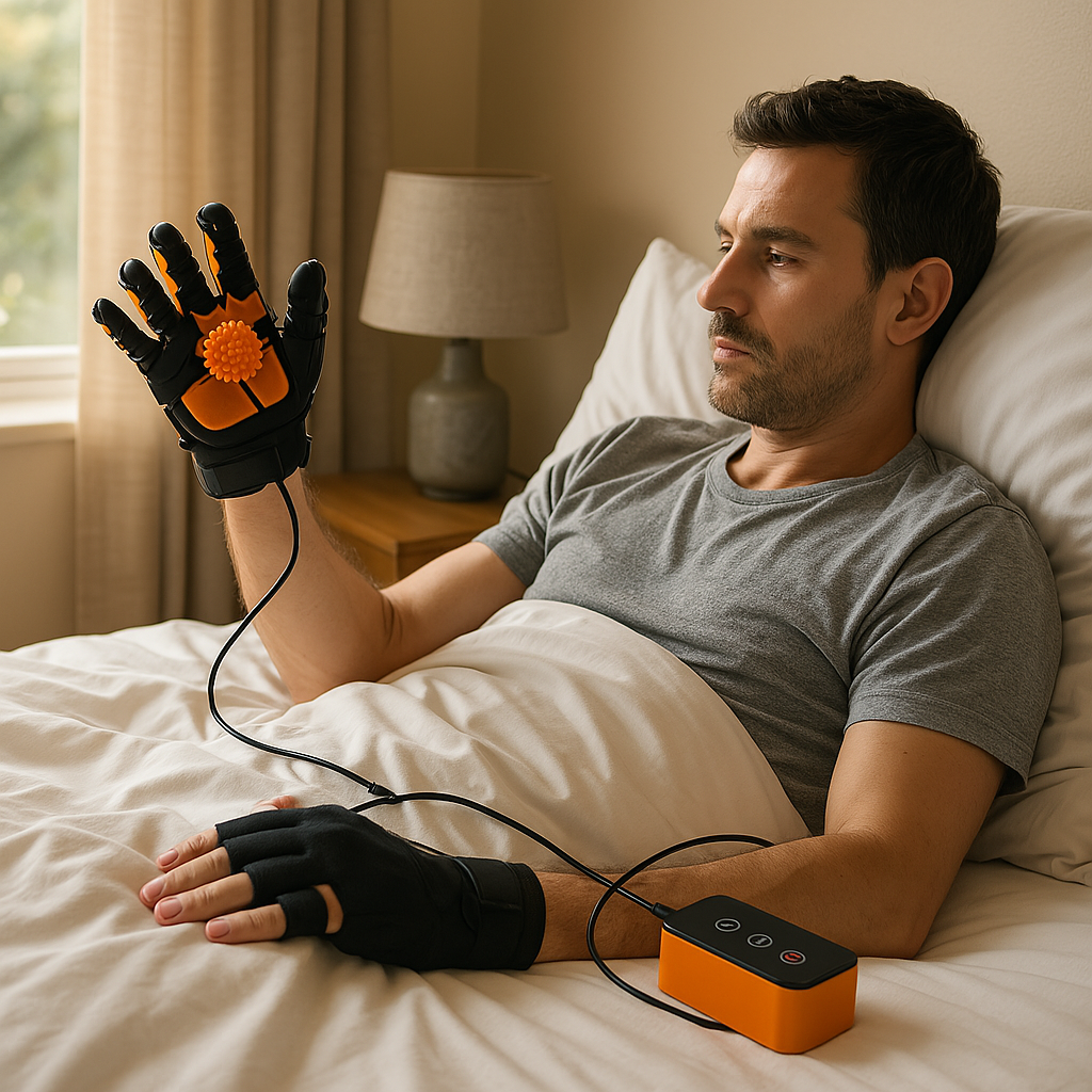 Hand Exercise Glove Finger Training Device with Air Pressure