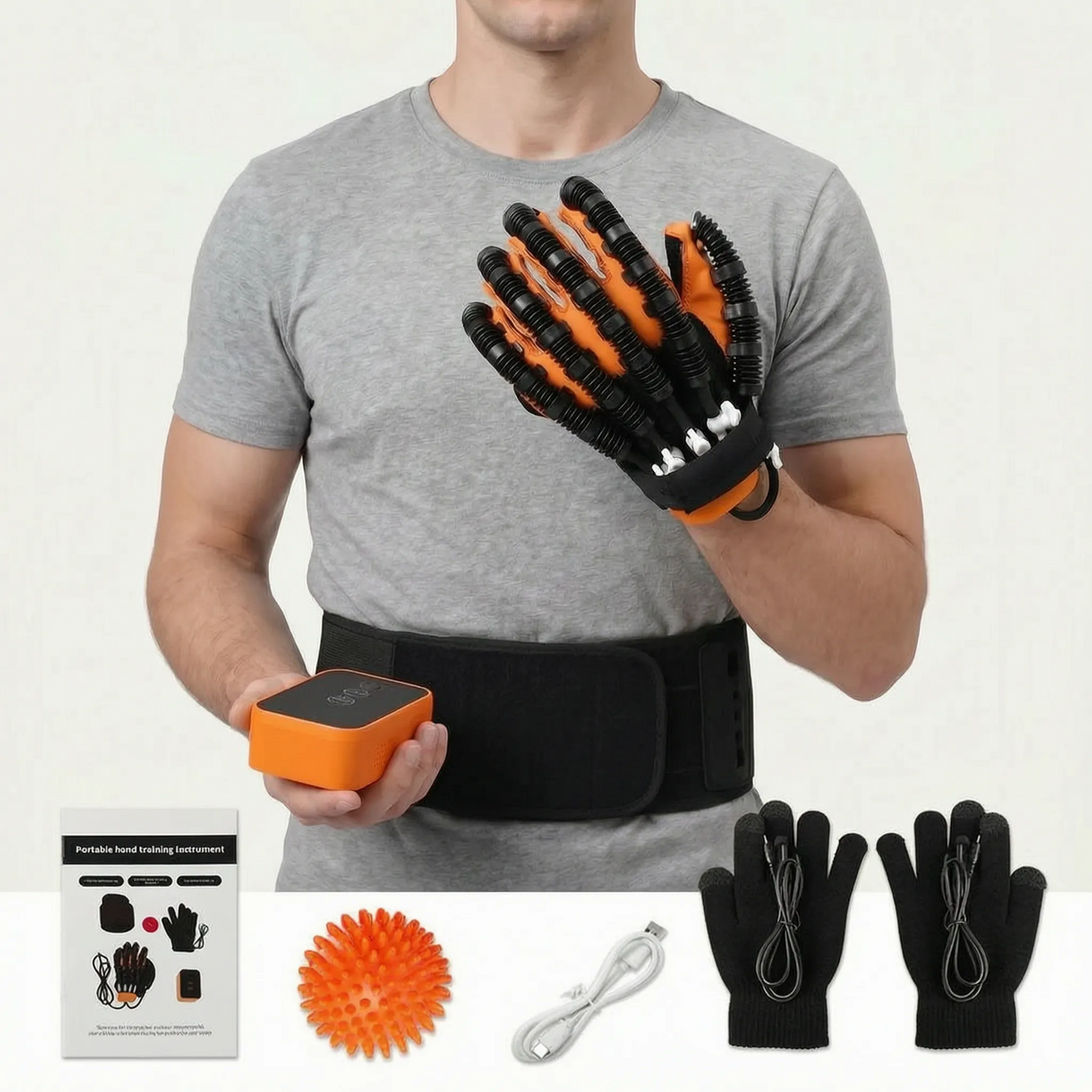 Hand Exercise Glove Finger Training Device with Air Pressure