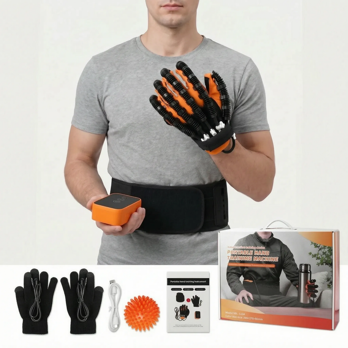 Hand Exercise Glove Finger Training Device with Air Pressure