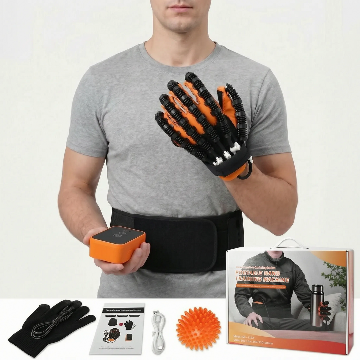 Hand Exercise Glove Finger Training Device with Air Pressure