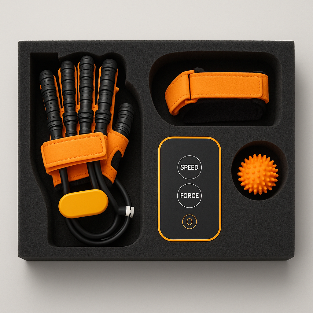 Hand Exercise Glove Finger Training Device with Air Pressure