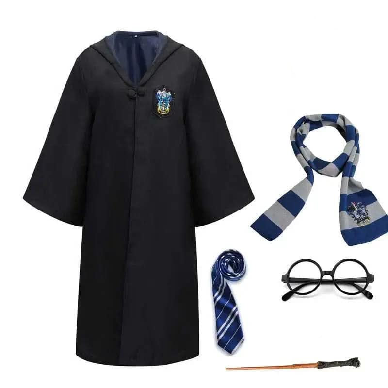 Wizard Costume Magic Costume Cloak Wand Cosplay 5 Piece Set