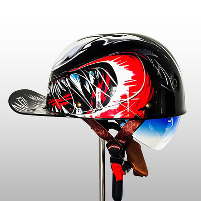 Motorcycle Baseball Cap Helmet | Golden Wings Design