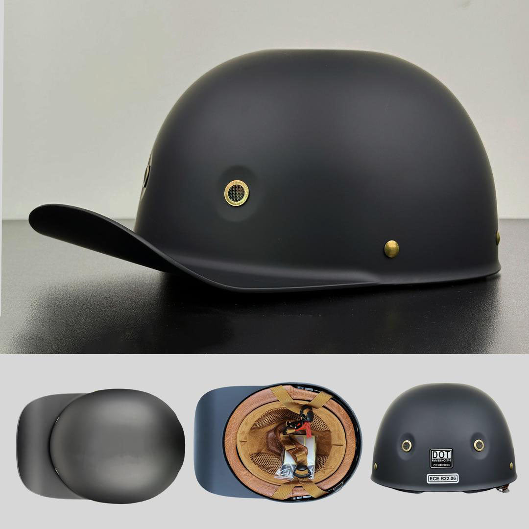 Motorcycle Baseball Cap Helmet | Golden Wings Design