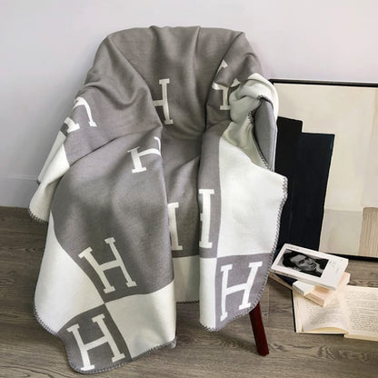 Throw Blanket Geometric Woven Soft Sofa Couch Blanket