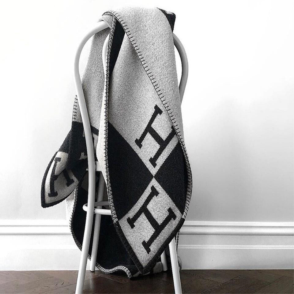 Throw Blanket Geometric Woven Soft Sofa Couch Blanket