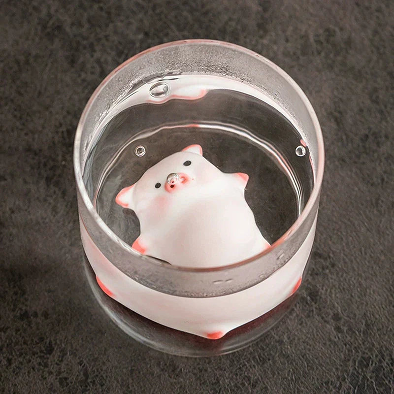 Little Pig Ceramic Tea Tray Decoration
