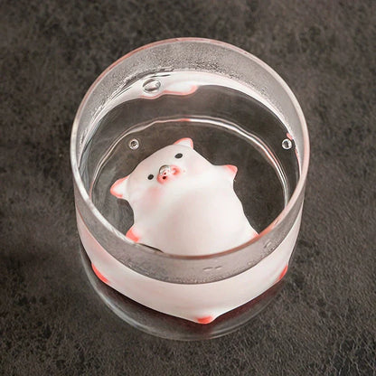 Little Pig Ceramic Tea Tray Decoration