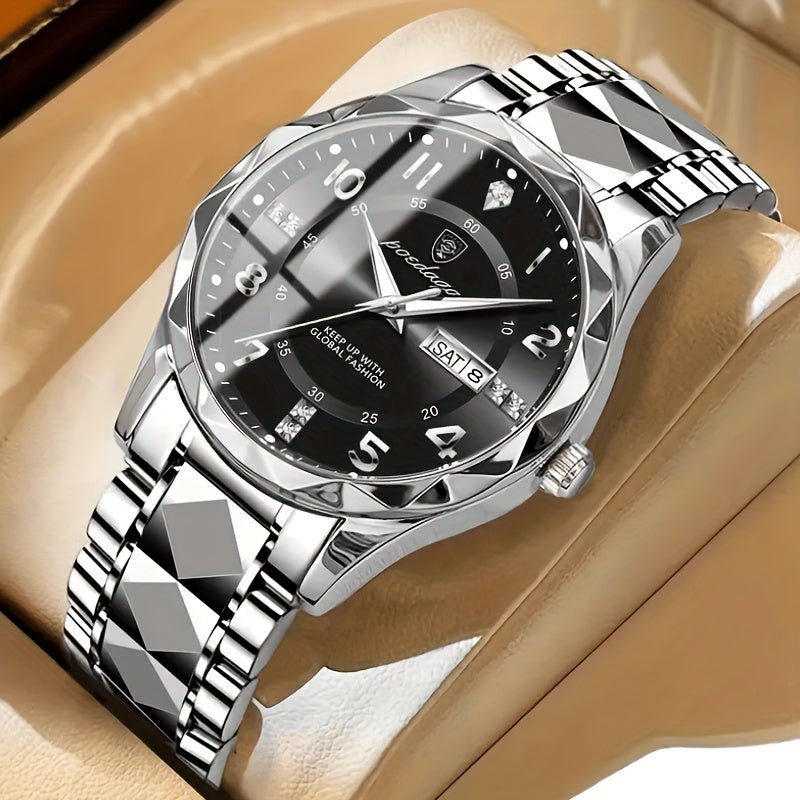 Men's Sports Watch | Blue Dial Stainless Steel Two-Tone
