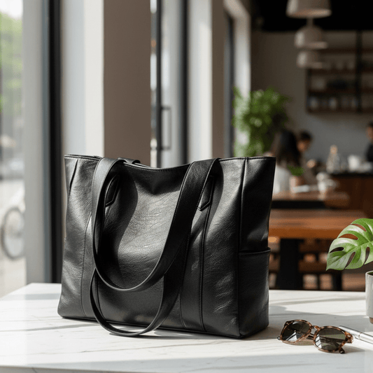 Shoulder Bag Leather Vintage PU Leather Zip Handbag