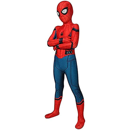 Kids Costume Spider Hero Jumpsuit Stretch Cosplay Outfit