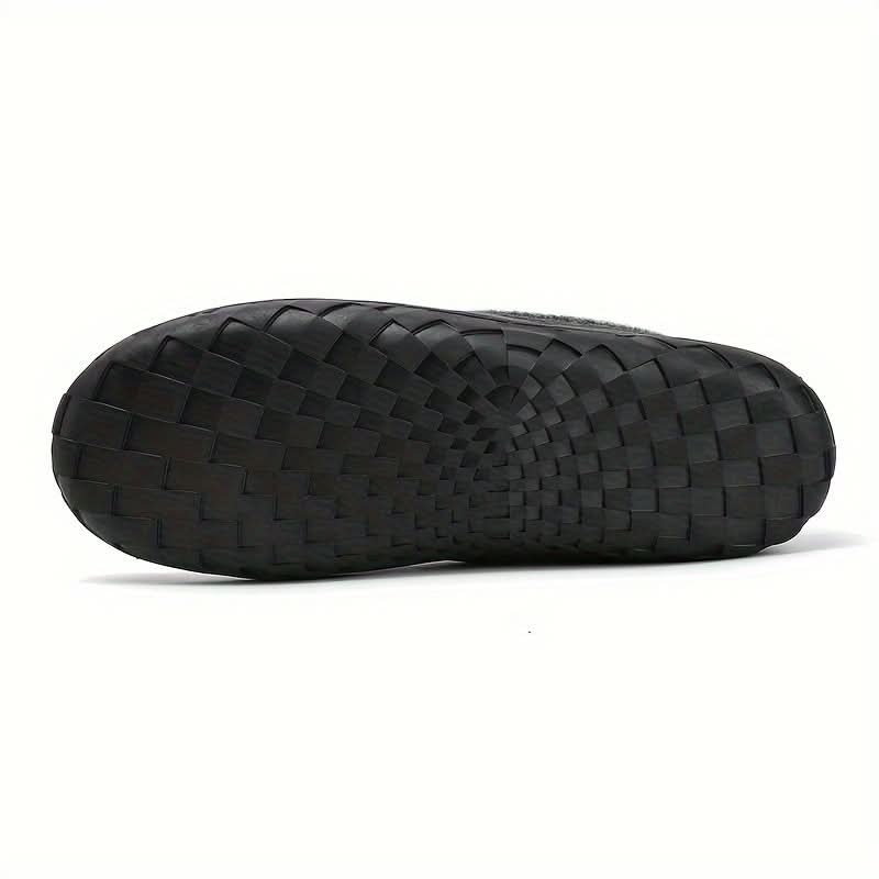 Mens Slippers House Shoes Warm Wool Loafer Indoor Winter Comfort