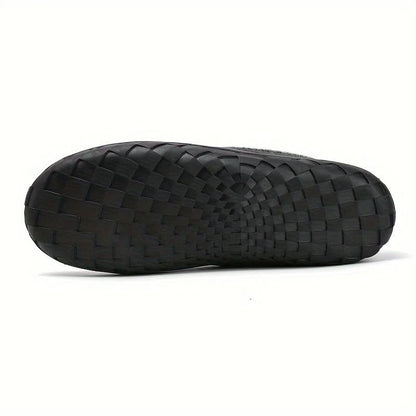 Mens Slippers House Shoes Warm Wool Loafer Indoor Winter Comfort