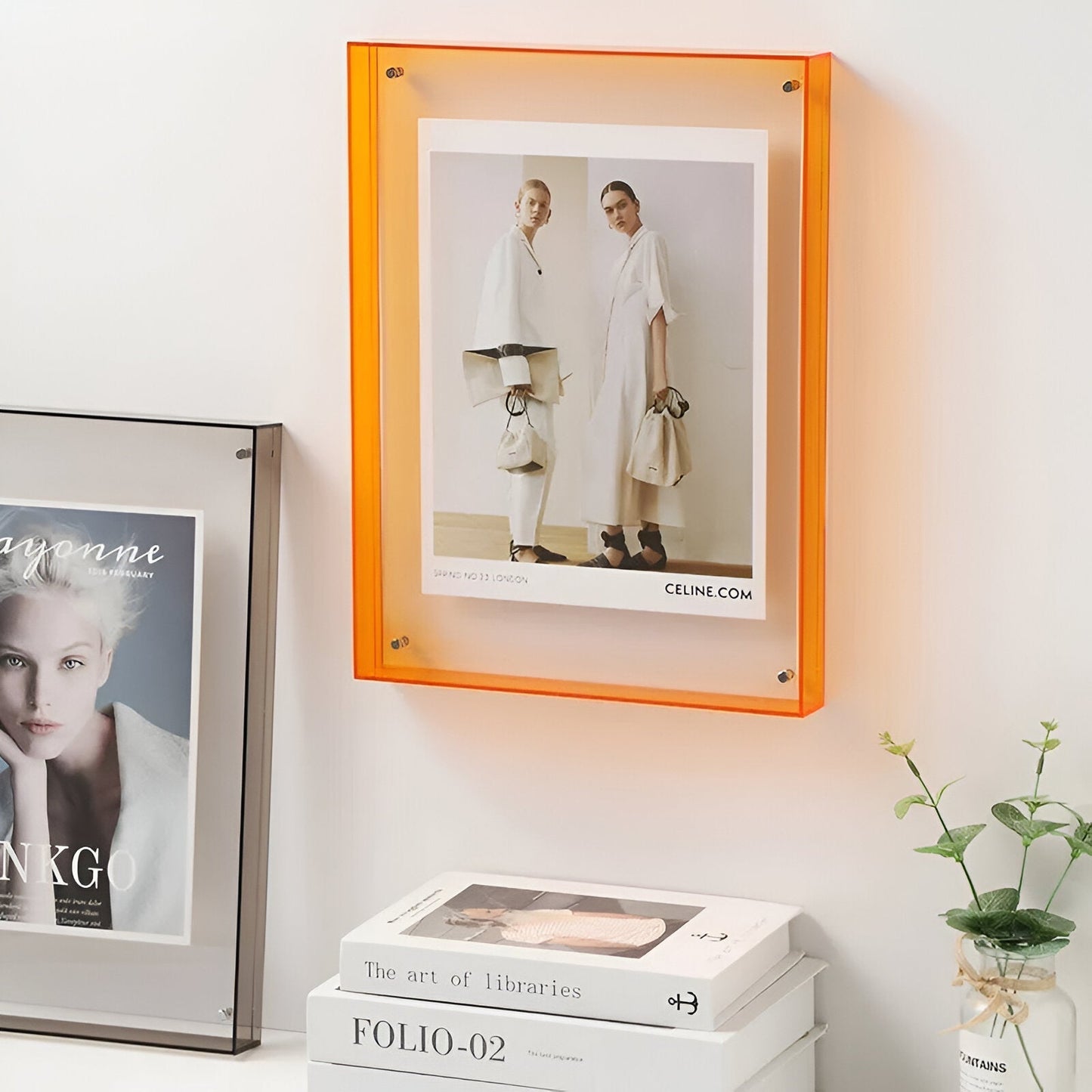 Picture Frame Acrylic Clear Minimalist Modern Wall Photo Frame