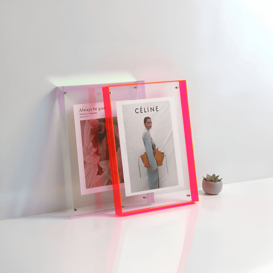 Picture Frame Acrylic Clear Minimalist Modern Wall Photo Frame