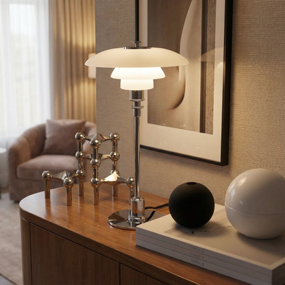 Nordica Halo Scandinavian Glass Table Lamp