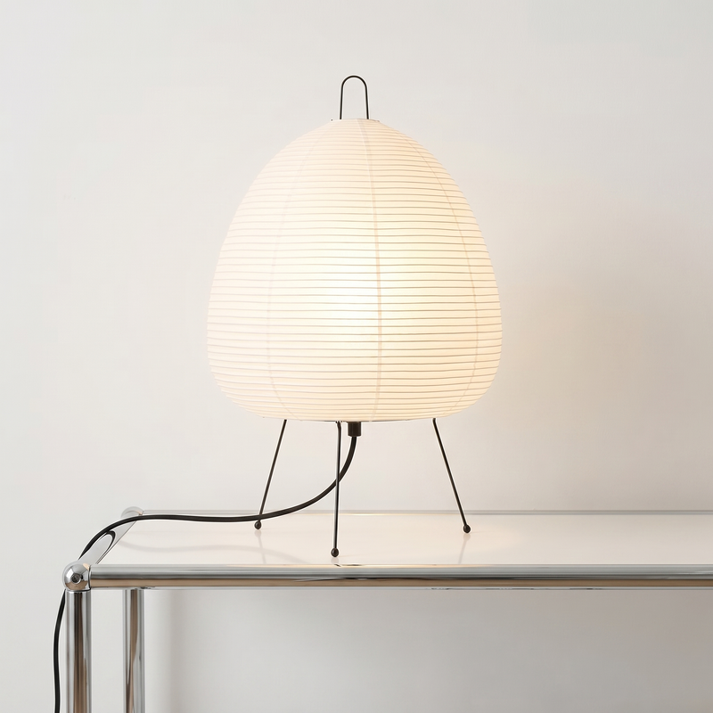 Akari Style Paper Table Lamp